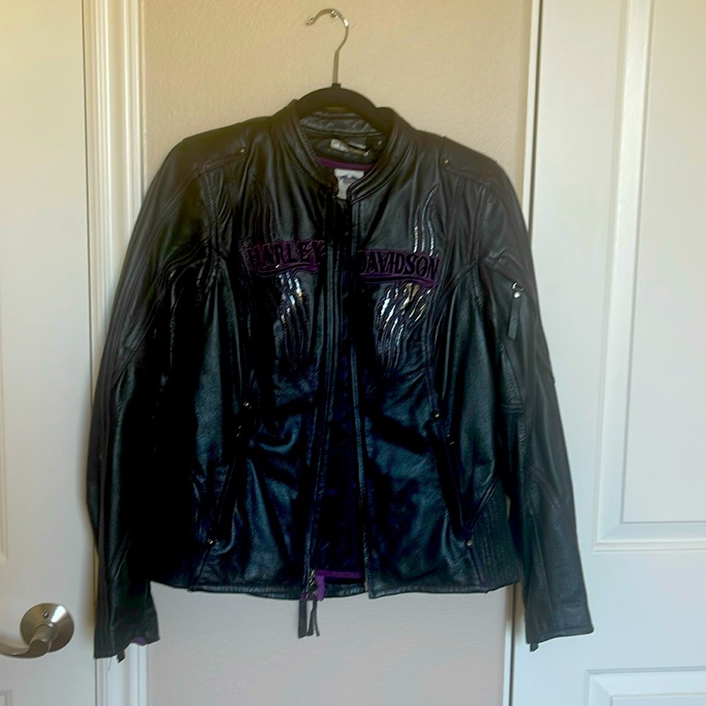 Ladies Harley Davidson leather riding jacket